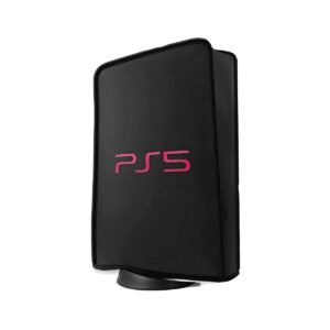 Home ZORBES Dust Cover for Sony PS5 Console, Dust Proof Cover Protective Case Anti Scratch Waterproof Case for Sony PlayStation 5 Game Console Sleeve for PS5 Accessories Digital Edition&Disc Edition, Black